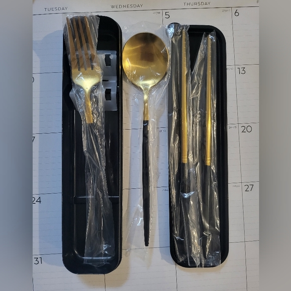 2 of Portable Spoon,Fork and Chopsticks Sets - Picture 2 of 6